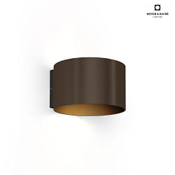 LED Wall luminaire RAY 2.0, Up&Down, 2x 3W 1800-2850K, dimmable, angle adjustable, bronze