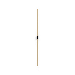 V�glampe FINLIN WALL SURF 2.0 IP20, champagne, sort mat d�mpbar