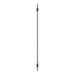 LED Design Wall luminaire FINLIN 3.0, 124cm, 12W 2700K, CRi >90, dimmable, black