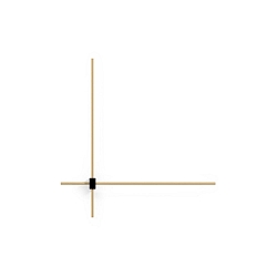 V�glampe FINLIN WALL SURF 4.0 IP20, champagne, sort mat d�mpbar