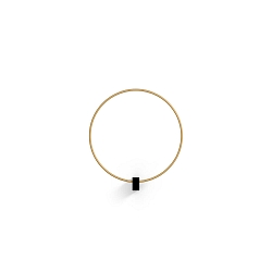 V�glampe FINLIN ROUND WALL SURF 1.0 IP20, champagne, sort mat d�mpbar