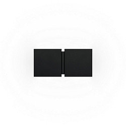Væglampe CG SQUARE 2P SMALL G9 IP20, sort mat
