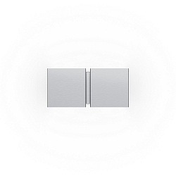 Væglampe CG SQUARE 2P SMALL G9 IP20, aluminium børstet