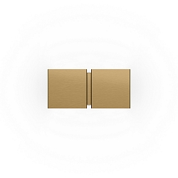 Væglampe CG SQUARE 2P SMALL G9 IP20, champagne