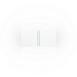Væglampe CG SQUARE 2P SMALL G9 IP20, hvid mat