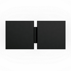 Væglampe CG SQUARE 2G BIG E27 IP20, sort mat