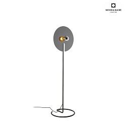 Floor lamp MIRRO FLOOR 2.0, mirror  45cm, E27 (excl.), with cord dimmer, black chrome