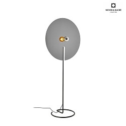 Floor lamp MIRRO FLOOR 3.0, mirror  75cm, E27 (excl.), with cord dimmer, black chrome