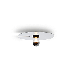 Væg- og Loftlampe MIRRO CEILING / WALL SURF 1.0 E27 IP20, aluminium, sort mat 