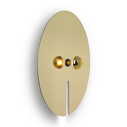 V�glampe MIRRO WALL 3.0 E27 IP20, guld d�mpbar