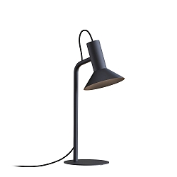 Bordlampe ROOMOR TABLE 1.1 - PAR16 / SHADE 1.0 med afbryder, med stik, justerbar GU10 IP20, mat, kulsort 