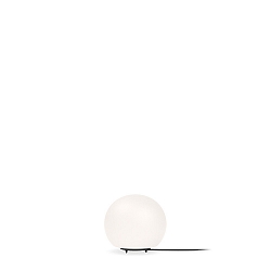 Table lamp DRO TABLE 1.0, � 13cm, G9, QT14 max. 5W, aluminum / textile cable / glass, white