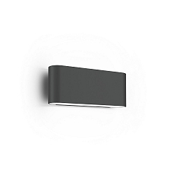 Udendørs wall luminaire KIOSK 1.0 up / down, med linseoptik IP65, antracit dæmpbar