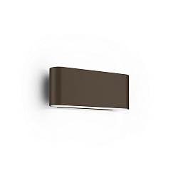Udendørs wall luminaire KIOSK 1.0 up / down, med linseoptik IP65, bronze dæmpbar