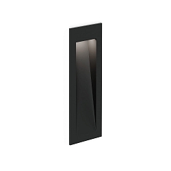 V�gindbygningslampe ORIS OUTDOOR WALL REC 0.7 / 350/500/700MA down, konstant str�m, indirekte IP65, sort mat 