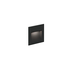 V�gindbygningslampe ORIS OUTDOOR WALL REC 0.8 down, konstant str�m, indirekte IP65, sort mat 