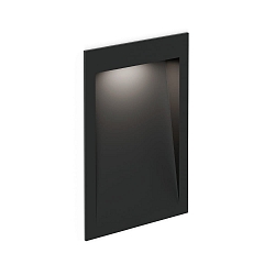 Udend�rs indbygningslampe ORIS OUTDOOR WALL REC 2.0 down, konstant str�m, indirekte IP65, sort mat 