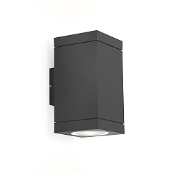 outdoor wall luminaire TUBE CARRÉ OUTDOOR WALL SURF 1.0 PAR16 GU10 IP65, anthracite 