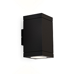 Udend�rs wall luminaire TUBE CARR� 2.0 up / down, 2-flammer GU10 IP65, sort d�mpbar