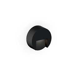 Udendørs wall luminaire RETO ROUND WALL SURFACE OUTDOOR 0.8 rund IP65, sort mat dæmpbar