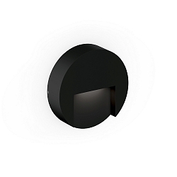 Udendørs wall luminaire RETO ROUND WALL SURFACE OUTDOOR 1.3 rund IP65, sort mat dæmpbar