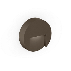 Udendørs wall luminaire RETO ROUND WALL SURFACE OUTDOOR 1.3 rund IP65, bronze dæmpbar
