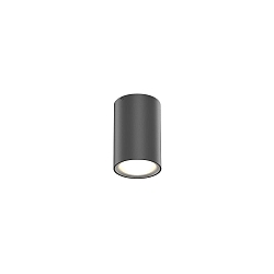 Udend�rs loftlampe TRAM 1.0 down, cylindrisk, d�mpbar IP65, antracit mat d�mpbar