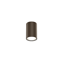 Udend�rs loftlampe TRAM 1.0 down, cylindrisk, d�mpbar IP65, bronze, mat d�mpbar
