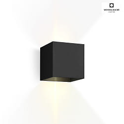 LED Outdoor Wall luminaire BOX 2.0, IP65, Up&Down, 6W 2700K 2x200lm, dimmable, black