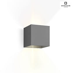 LED Outdoor Wall luminaire BOX 2.0, IP65, Up&Down, 6W 2700K 2x200lm, dimmable, dark grey