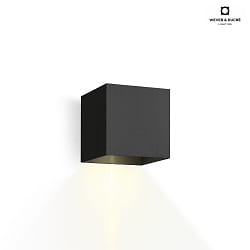 LED Outdoor Wall luminaire BOX 1.0, IP65, up or down, 6W 2700K 400lm, dimmable, black