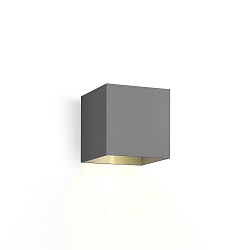 Udend�rs wall luminaire BOX 1.0 Kubusform, justerbar, ensidig IP65, m�rkegr� d�mpbar