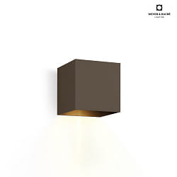 LED Outdoor Wall luminaire BOX 1.0, IP65, up or down, 6W 2700K 400lm, dimmable, bronze