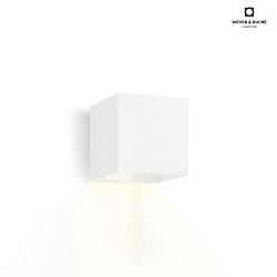 LED Outdoor Wall luminaire BOX 1.0, IP65, up or down, 6W 2700K 400lm, dimmable, white