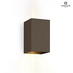 LED Outdoor Wall luminaire BOX 4.0, IP65, Up&Down, 6W 2700K 2x200lm, dimmable, bronze