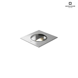 Outdoor LED HV Floor recessed spot CHART ASYM 1.2, IP67 IK08, 10W 3000K, dimmable, stainless steel