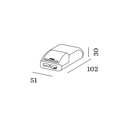 LED driver 500MA, hvid