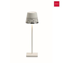 table lamp  POLDINA x PEANUTS IP65, white dimmable