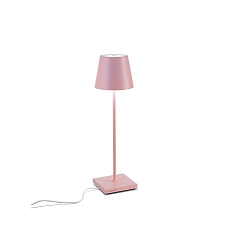 Batteri bordlampe POLDINA PRO d�mpbar IP65, pulverlakeret, pink d�mpbar