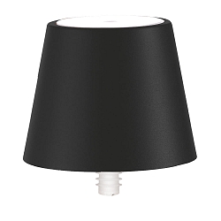 Batterilampe POLDINA STOPPER IP54, sort mat d�mpbar