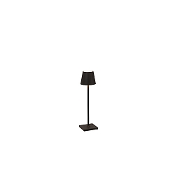 Batteri bordlampe POLDINA MICRO IP65, sort d�mpbar