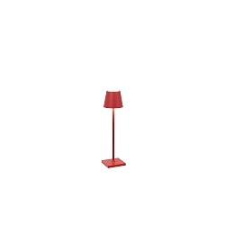 Batteri bordlampe POLDINA MICRO IP65, r�d d�mpbar