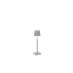 Batteri bordlampe POLDINA MICRO IP65, salviegr�n d�mpbar