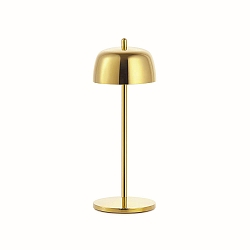 Batteri bordlampe CIRCE IP65, guld d�mpbar
