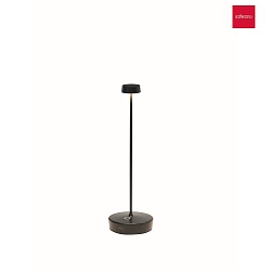battery table lamp SWAP IP65, black dimmable