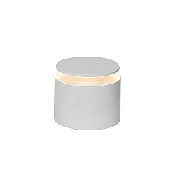 Batteri bordlampe PUSH-UP TAVOLO PRO cylindrisk, justerbar, med diffuser IP54, hvid, lakeret d�mpbar
