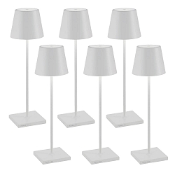 Batteri bordlampe POLDINA PRO s�t med 6 IP65, hvid d�mpbar
