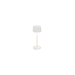 Batteri bordlampe OLIVIA MICRO IP65, hvid mat d�mpbar