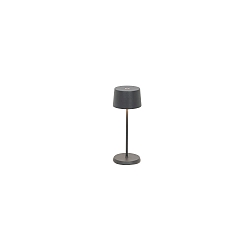 Batteri bordlampe OLIVIA MICRO IP65, m�rkegr� d�mpbar