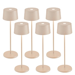Batteri bordlampe OLIVIA TAVOLO PRO s�t med 6 IP65, sandy d�mpbar
